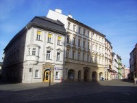 Olomouc-Horní náměstí-Prombergerův dům a Ostružnická ulice-Foto:Ulrych Mir.