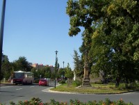 Olomouc-Holice-náves Svobody-socha sv.Floriána v parčíku-Foto:Ulrych Mir.