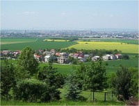 Olomouc a dolní část Droždína od silnice na Svatý Kopeček-Foto:Ulrych Mir.