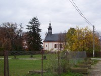 Chudobín-barokní kostel sv.Františka z r.1716 u zámku-Foto:Ulrych Mir.