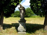 Velké Losiny-socha sv. Jana Nepomuckého u silnice do Bukovice