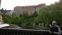 Český Krumlov-hrad z Lazebnického mostu