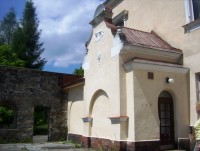 Sobotín-zámecká kaple z terasy nad rybníkem-Foto:Ulrych Mir.