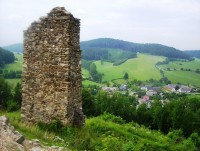 Brníčko-pohled z hradu na západ-Foto:Ulrych Mir.
