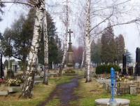 Hodolany-Lipenská ulice-kříž z r.1904 na novém hřbitově-Foto:Ulrych Mir.