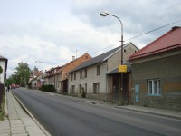 Svatý Kopeček-Radíkovská ulice-dům s Pannou Marií Svatokopeckou-Foto:Ulrych Mir.