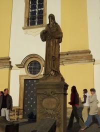 Svatý Kopeček-basilika minor Navštívení Panny Marie-socha sv.Cyrila-Foto:Ulrych Mir.