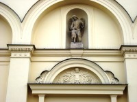 Holice-náves Svobody-farní kostel sv.Urbana-nika nad vstupním portálem-Foto:Ulrych Mir.