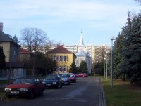 Nová Ulice-kostel Panny Marie Pomocné z let 1774-80 od kříže na Pionýrské ulici-Foto:Ulrych Mir.