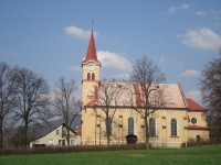 Hlubočky-ves-novorománský filiální kostel Božského Srdce Páně z let 1908-12-Foto:Ulrych Mir.