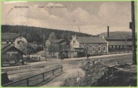 Hlubočky-Mariánské Údolí-nádražní budova a silnice z Mrskles v r.1908-sbírka:Ulrych Mir.
