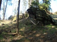 Šternek-skály na předhradí-Foto:Ulrych Mir.