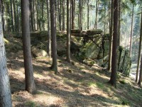Šternek-skála na jihozápadním svahu hradního vršku s údolím Bilčického potoka-Foto:Ulrych Mir.