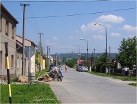 Bystrovany-Droždínská ulice a Svatý Kopeček-Foto:Ulrych Mir.