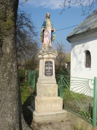 Chomoutov-ulice Hrachoviska-socha Panny Marie z r.1898-Foto:Ulrych Mir.