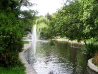 Olomouc-Smetanovy sady-jezírko s fontánou-Foto:Ulrych Mir.