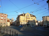 Olomouc-náměstí Národních hrdinů-bývalé kino Edison, kostel sv.Mořice a Riegrova ulice-Foto:Ulrych Mir.
