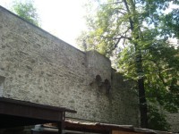 Olomouc-Pekární ulice-hradby nad Letním divadlem, bývalý Špitální bastion-Foto:Ulrych Mir.