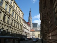 Olomouc-Kosinova ulice a katedrála sv.Václava-Foto:Ulrych Mir.