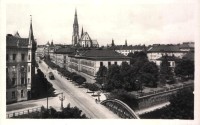 Olomouc-Masarykova tř. a most přes Moravu v 50.letech 20.stol.-sbírka:Ulrych Mir.