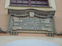 Olomouc-náměstí Republiky-Vlastivědné muzeum-bývalý klášter a kostel sv.Kláry-nápisová deska-Foto:Ulrych Mir.
