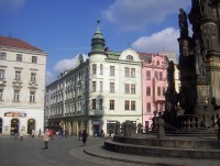 Olomouc-Horní náměstí-budova č.2, kde stával palác Hynka Bruntálského z Vrbna-Foto:Ulrych Mir.