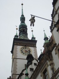 Olomouc-Horní náměstí-reklama na výstavu v radniční galérii-Foto:Ulrych Mir.