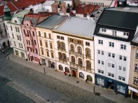 Olomouc-Horní náměstí-pohled z radniční věže na Edelmannův palác-Foto:Ulrych Mir.