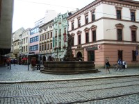 Olomouc-ulice 28.října a Merkurova kašna z r. 1727-Foto:Ulrych Mir.