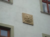Olomouc-domovní znamení ve Ztracené ulici-Foto:Ulrych Mir.