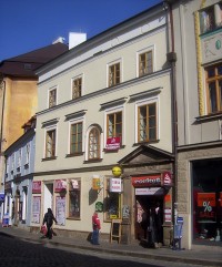 Olomouc-Riegrova ulice-dům s portálem-Foto:Ulrych Mir.