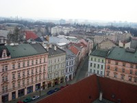 Olomouc-Horní náměstí-pohled z radniční věže na Pavelčákovu ulici-Foto:Ulrych Mir.