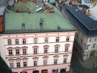 Olomouc-Horní náměstí-pohled z radniční věže na Ditrichštejnský a Prombergrův palác-Foto:Ulrych Mir.