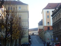 Olomouc-ulice Hanáckého pluku směrem k náměstí Republiky-Foto:Ulrych Mir.