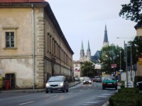 Olomouc-Studentská ulice-bývalá dělostřelecká kasárna a dóm sv.Václava-Foto:Ulrych Mir.