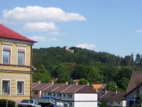 Choustník-hrad z choustnického náměstí-Foto:Ulrych Mir.