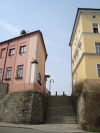 Olomouc-schodiště na Blažejské náměstí z ulice U Výpadu a Bezručových sadů-Foto:Ulrych Mir.