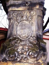 Olomouc-Václavské náměstí-socha sv.Jana Nepomuckého-podstavec-Foto:Ulrych Mir.
