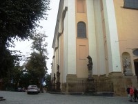 Olomouc-ulice Na Hradě-sochy u kostela sv.Michala-Foto:Ulrych Mir.