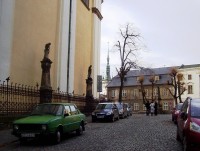Olomouc-ulice Na Hradě-sochy u kostela sv.Michala-Foto:Ulrych Mir.