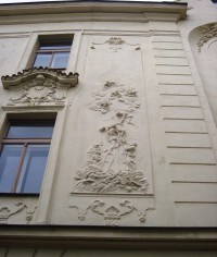 Olomouc-Na Hradě-budova Sarkandrina se štukovou výzdobou-Foto:Ulrych Mir.