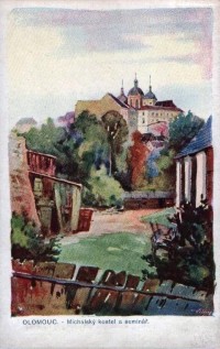 Olomouc-Michalský kostel a seminář-1920-sbírka:Ulrych Mir.