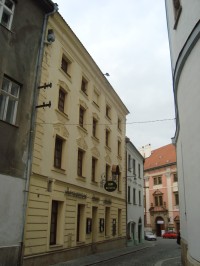 Olomouc-Mahlerova ulice-hotel s nikou Panny Marie, v 17.stol. knihtiskárna-Foto:Ulrych Mir.
