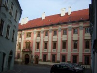 Olomouc-Univerzitní ulice-Jezuitský konvikt z Mahlerovy ulice-Foto:Ulrych Mir.