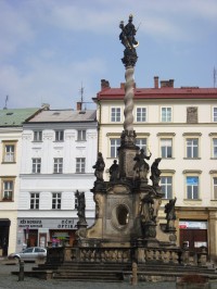 Olomouc-Dolní náměstí-Mariánský sloup-Foto:Ulrych Mir.