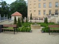 Olomouc-parkanové zahrady-kruhová kašna s fontánkou-Foto:Ulrych Mir.