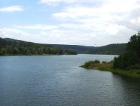 Nízký Jeseník-Kružberská přehrada na řece Moravici-Foto:Ulrych Mir.