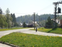 Město Libavá-rodinné domky kolem  Libavského potoka-Foto:Ulrych MIr.