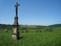 Město Libavá-kříž u silnice do Budišova-Foto:Ulrych Mir.