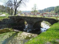 Město Libavá-památkově chráněný most přes Libavský potok-Foto:Ulrych Mir.